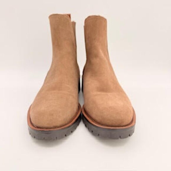 Sam Edelman Laguna Tan Suede Chelsea Boots Lug Sole Ankle Booties Women’s Size 6 - Picture 3 of 7